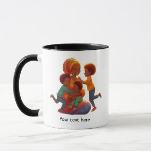De vreugdevolle omhelzing van de liefde van een mo mok