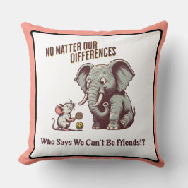 De Vriendelijke Olifant en Muis Kussen