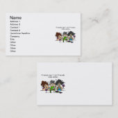 De vrienden laten alleen de geen Wijn van Vrienden Visitekaartje (Voorkant / Achterkant)