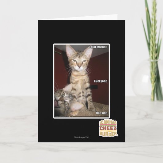 De Vrienden van de idiot Kaart (Voorkant)