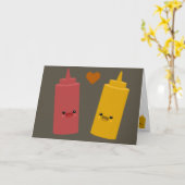 De Vrienden van de ketchup & van de Mosterd Kaart (Gele Bloem)