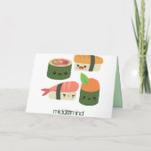 De Vrienden van sushi Kaart (Achterkant)