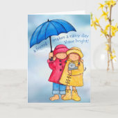 De vriendschap glanst Helder Kaart (Gele Bloem)