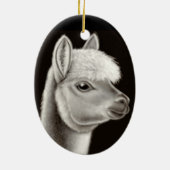 De vriendschappelijke alpaca Ornament (Achterkant)