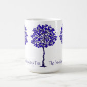 De vriendschapsstructuur - Blauwe en witte Mok (Center)