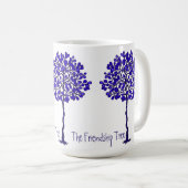 De vriendschapsstructuur - Blauwe en witte Mok (Voorkant rechts)