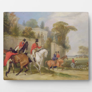 De vrijgezellenhal, De ontmoeting, 1835 (olieverf Fotoplaat