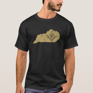 De vrijmetselaar Kentucky met vrijmetselaarssymboo T-shirt