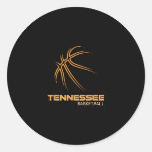 De vrijwilligersstaat sportfan Tennessee Sketll Ho Ronde Sticker