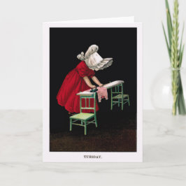 De vroege jaren 1900 vervolgt de Dinsdag Sunbonnet Kaart