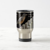 De vroege vogel houdt van koffie... reisbeker (Center)