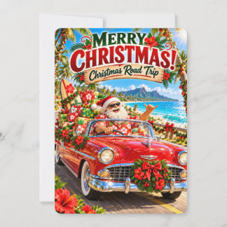 De vrolijke avonturen van Kerstman | Kerstvakantie Feestdagenkaart