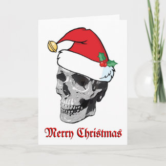 De Vrolijke Kerstkaart van de Schedel van de Feestdagen Kaart