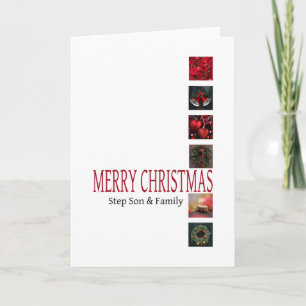 De Vrolijke Kerstkaart van de Zoon en van de Feestdagen Kaart