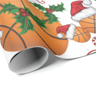 De vrolijke Kerstman van het Basketbal van Cadeaupapier