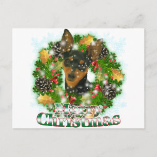 De vrolijke Min Speld van Kerstmis Feestdagenkaart