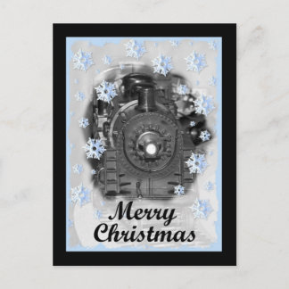 De vrolijke ModelTrein van Kerstmis Feestdagenkaart