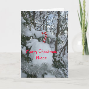 De vrolijke Nicht van Kerstmis Feestdagen Kaart