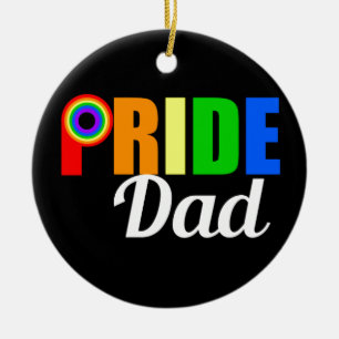De vrolijke Papa van de Trots Keramisch Ornament