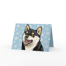 De vrolijke Personaliseerbare Kaart van Shiba Inu