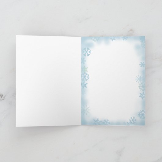 DE VROLIJKE PINGUÏNEN VAN KERSTMIS DOOR SHARON FEESTDAGEN KAART (Binnen)