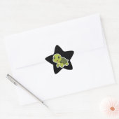 De vrolijke schildpad die nooit haastte ster sticker (Envelop)