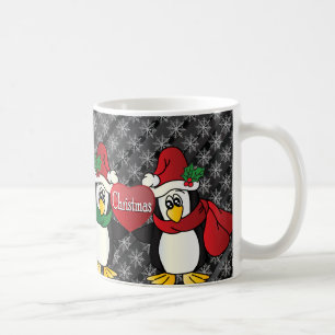 De vrolijke Vrienden van de Pinguïn van Kerstmis Koffiemok