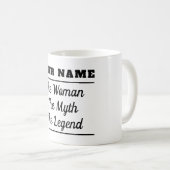De vrouw de mythe de legende koffiemok (Voorkant rechts)