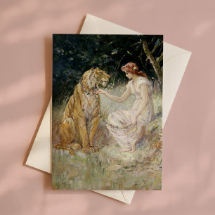 De vrouw en de tijger Frederick Stuart Church Kaart