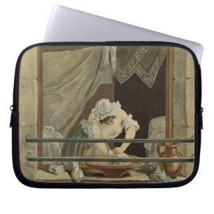 De vrouw, gegraveerd door J. Laurent Julien (c1) Laptop Sleeve