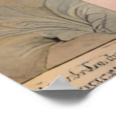 De vrouw in een rode jurk collage Poster (Hoek)