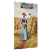 De vrouw in het klembord van het Wheat Field (Rechts)