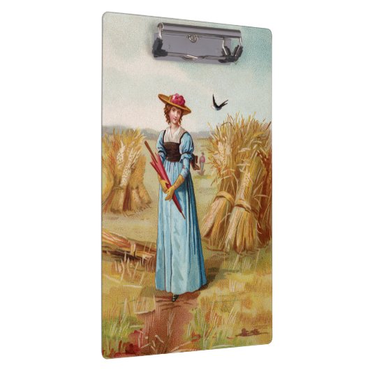 De vrouw in het klembord van het Wheat Field (Rechts)