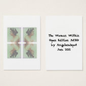 De vrouw in Open Edition ACEO Visitekaartjes (Voorkant /achterkant)