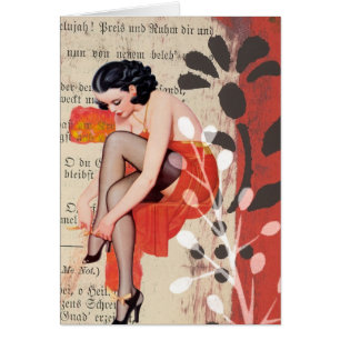 De vrouw in Red Lingerie