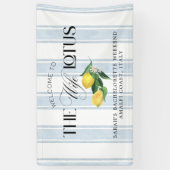De vrouw Lotus - Lemon Custom Welkom Banner (Verticaal)