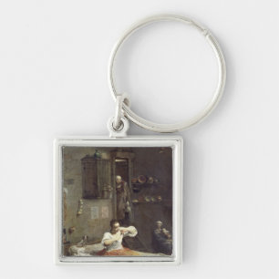 De vrouw met de Flea Sleutelhanger