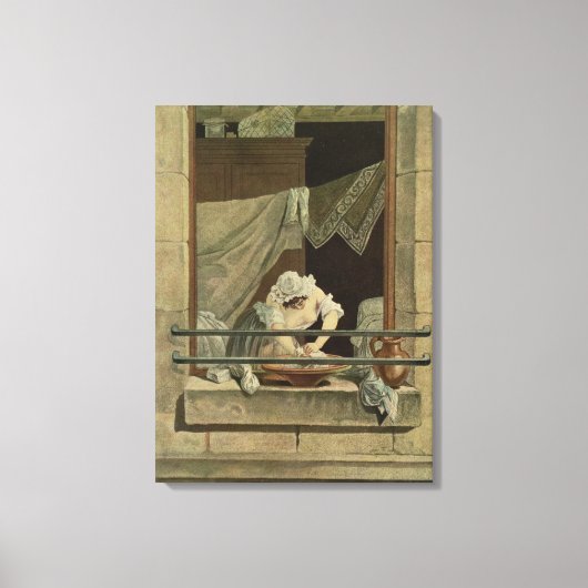 De vrouw met de graafdruk J. Laurent Julien (c1 Canvas Afdruk (Voorkant)