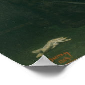 De vrouw met de handschoen, 1869 poster (Hoek)