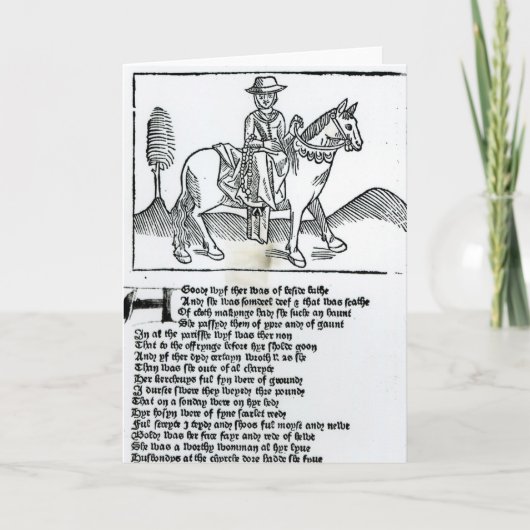 De vrouw van Bad Kaart (Voorkant)