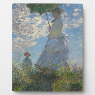 De Vrouw van Claude Monet met een Parasol 1875 Fotoplaat