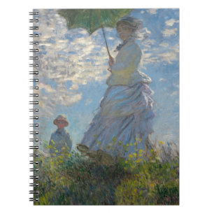 De Vrouw van Claude Monet met een Parasol 1875 Notitieboek