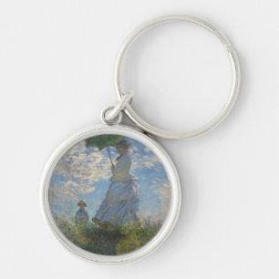 De Vrouw van Claude Monet met een Parasol 1875 Sleutelhanger