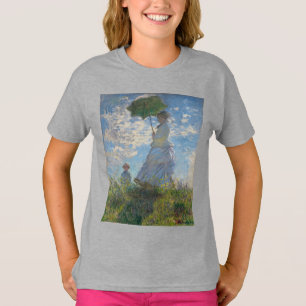 De Vrouw van Claude Monet met een Parasol 1875 T-shirt