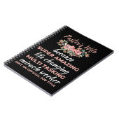 De vrouw van de dominee omdat het geweldige leven  notitieboek (Linkerzijde)