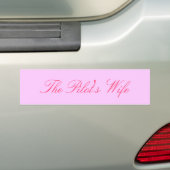 De vrouw van de piloot bumpersticker (Op auto)