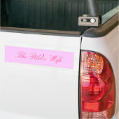 De vrouw van de piloot bumpersticker (Op Truck)