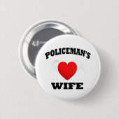 De vrouw van de politieagent ronde button 5,7 cm (Voorkant /achterkant)