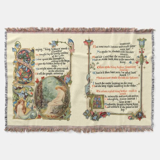 De vrouw van het meer tapijten deken (Voorkant)