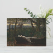 De vrouw van Shalott | Walter Crane Kaart (Staand voorkant)